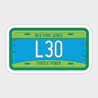 Leonardo License Plate Sticker